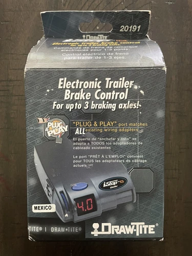 Draw-Tite 20191 I-Stop IQ Electronic Brake Control for up to 3 braking axles 