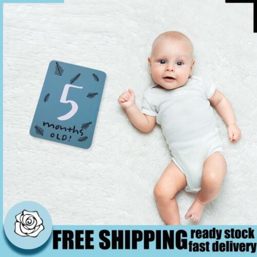 20pcs Baby Growth Milestone Commemorative Card Month Days Photography Props - Foto 1 di 8