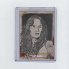 WALKING DEAD HUNTERS & HUNTED LORI SKETCH CARD BY ARTIST ANDREW SANCHEZ  1/1!