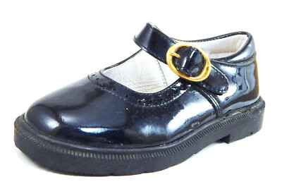 DE OSU-FARO -Spain -Girls Navy Blue Patent Leather Dress Shoes -European  -Size