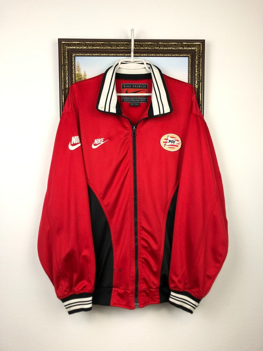 Vintage 90's Nike PSV Eindhoven Football Jacket Soccer Track Vintage 90's Nike PSV Eindhoven Football Jacket Soccer Track
