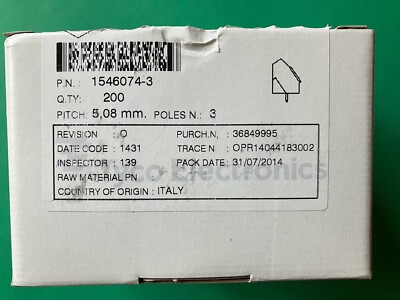 1546074-3 tyco / Buchanan term block, box of 200 pcs (0.40 ea)