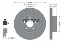 Bremsscheibe BMW P. X3/X4 1.6-3.0 11-