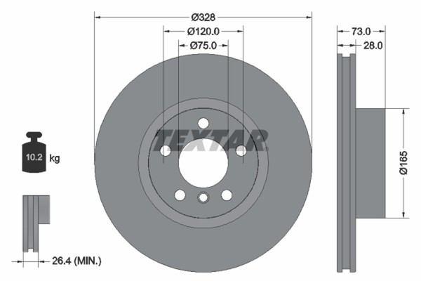 Bremsscheibe BMW P. X3/X4 1.6-3.0 11--image