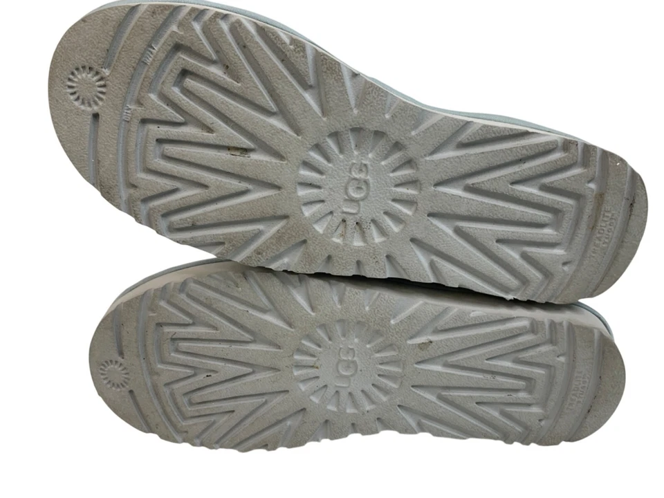 UGG 7 женщин блестками серебра блестящий классический ботинки размер 7 стриженный мех зима 8307 - Изображение 3 из 4