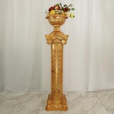 4 Gold 40-Inch ADJUSTABLE Roman Columns PLANT PEDESTAL STANDS Party Decorations