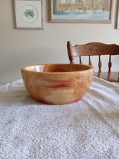 Hand Turned/Crafted Wooden Box Elder Bowl - New