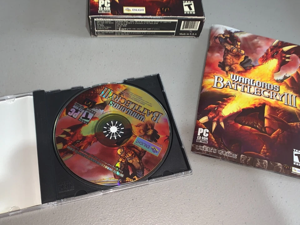 WARLORDS BATTLECRY PC CD-ROM GAME 2000 BIG BOX MATTEL CIB NICE SHAPE - Image 4 of 4