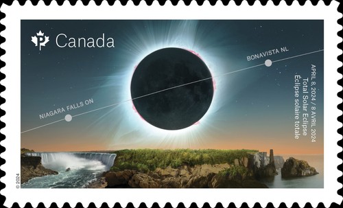 ECLIPSE SOLAR TOTAL - 8 de abril de 2024 = Folleto ATRÁS Página de 5 MNH Canadá 2024 - Imagen 3 de 3