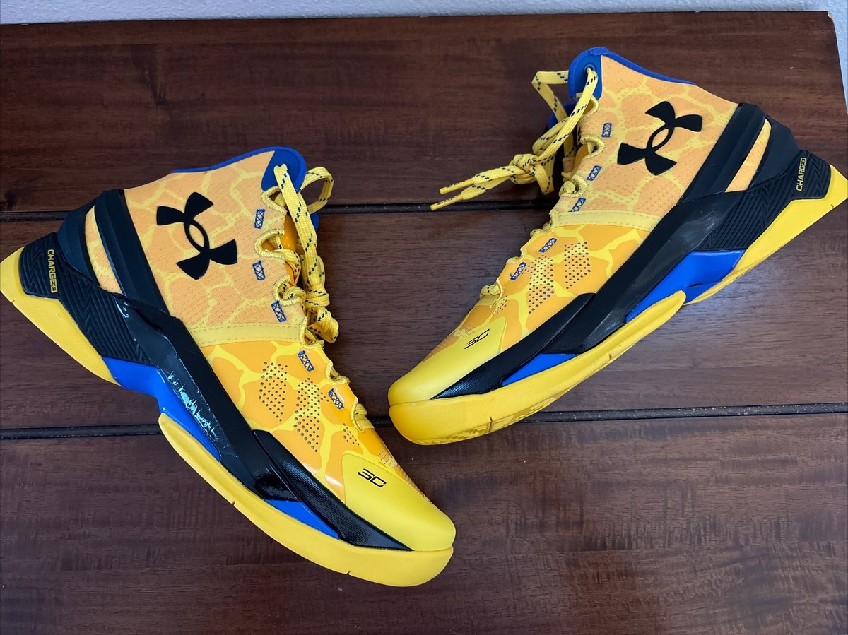 Yellow Stephen Curry Shoes Men ??Under Armour Curry Yellow Gold