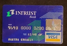 Intrust Bank Visa exp 2000 cc1304 