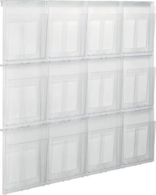 helit Wanddisplay PLACATIV, 3 Fächer DIN A4 hoch, glasklar