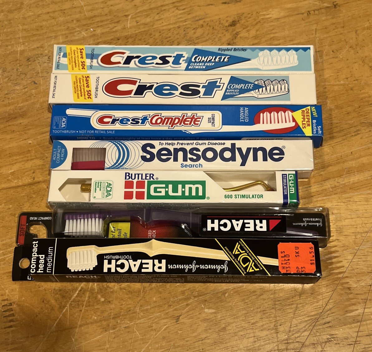 Crest Complete Reach Sensodyne Gum Lot Of 7