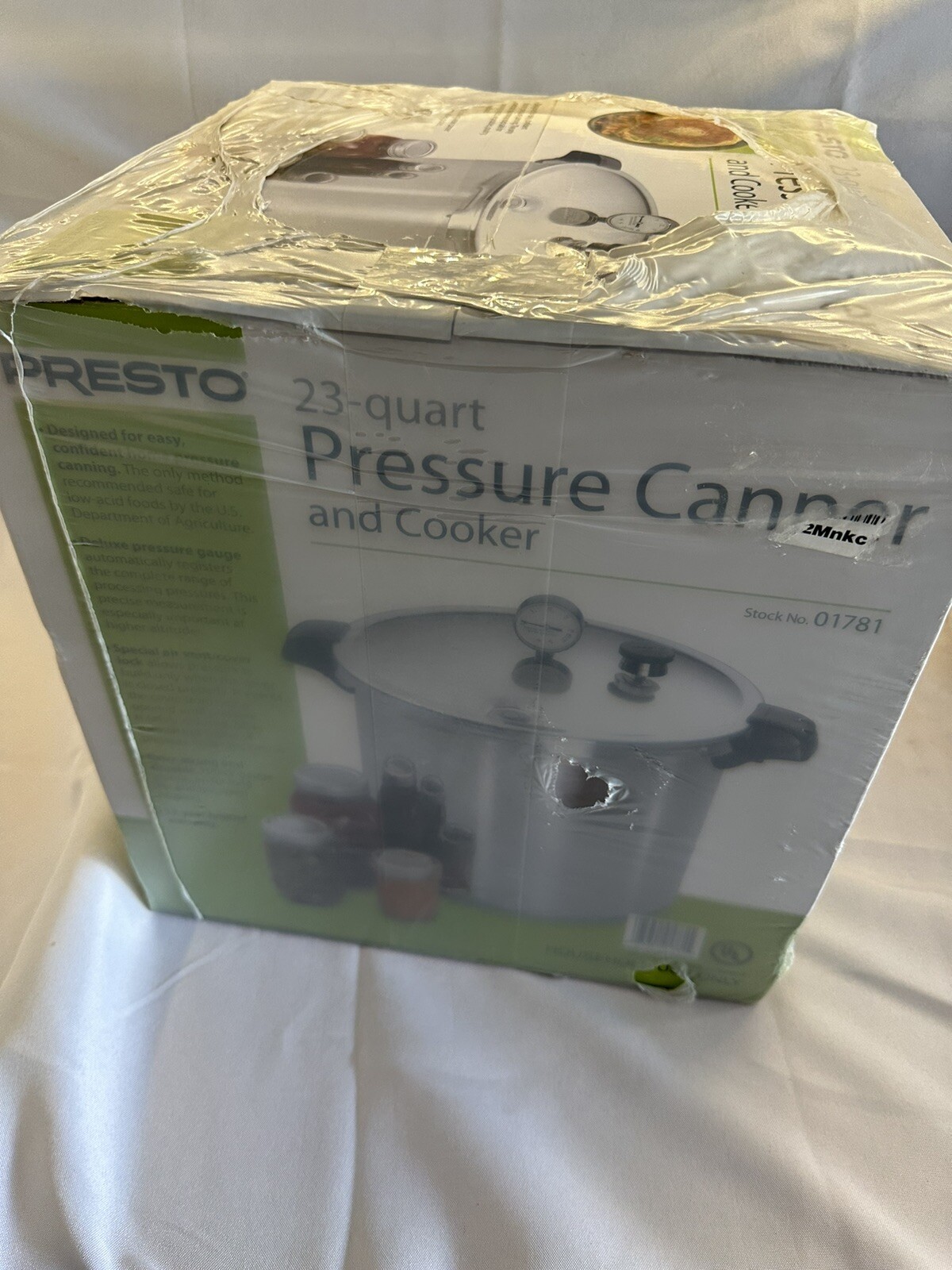 Presto 23 Quart Pressure Canner & Cooker 01781 Extra Strong Aluminum Sealed NIB