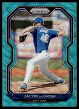Jacob deGrom 2021 Panini Prizm Teal Wave Tier II 2 Card #111 New York Mets