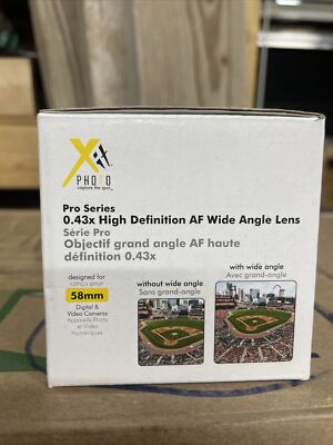 Xit Pro 58mm 0.43x High Definition AF Wide Angle Lens for Digital & video camera