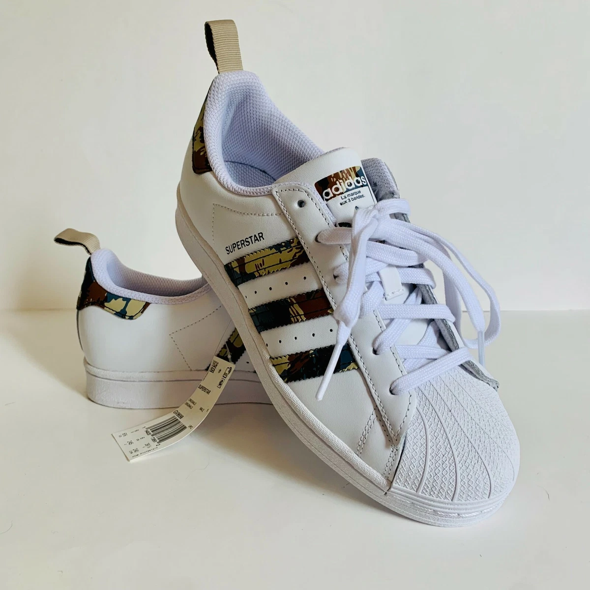 belegd broodje Netto overdracht ADIDAS SUPERSTAR ORIGINALS CAMO SNEAKERS | eBay