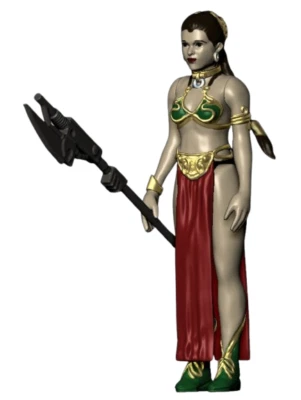 VINTAGE STAR WARS KENNER LEIA (slave) ACTION FIGURE 3D Printed unreleased
