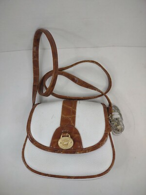 Dolce Vita Classic Jackson Womens Small Purse Handbag White/Brown