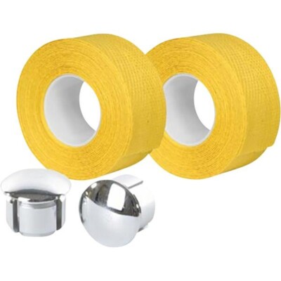 Ruban de Guidon Guidoline / Route Velox Tressostar Tissu Blanc 20mm x