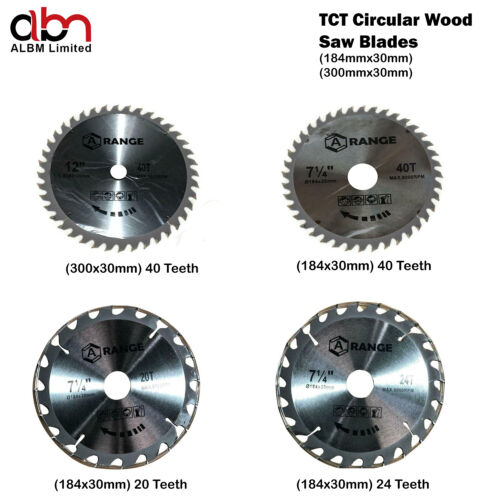 TCT Circular Wood Saw Blades 184mm to 300mm fits Bosch Dewalt Festool etc - Picture 1 of 19