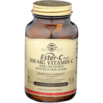 Solgar Ester-C Plus Vitamin C 500 mg 100 Veg Caps