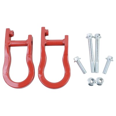 Pair (2) Red Tow Hooks for Chevy Silverado GMC Sierra 1500 2007-2019 84192871