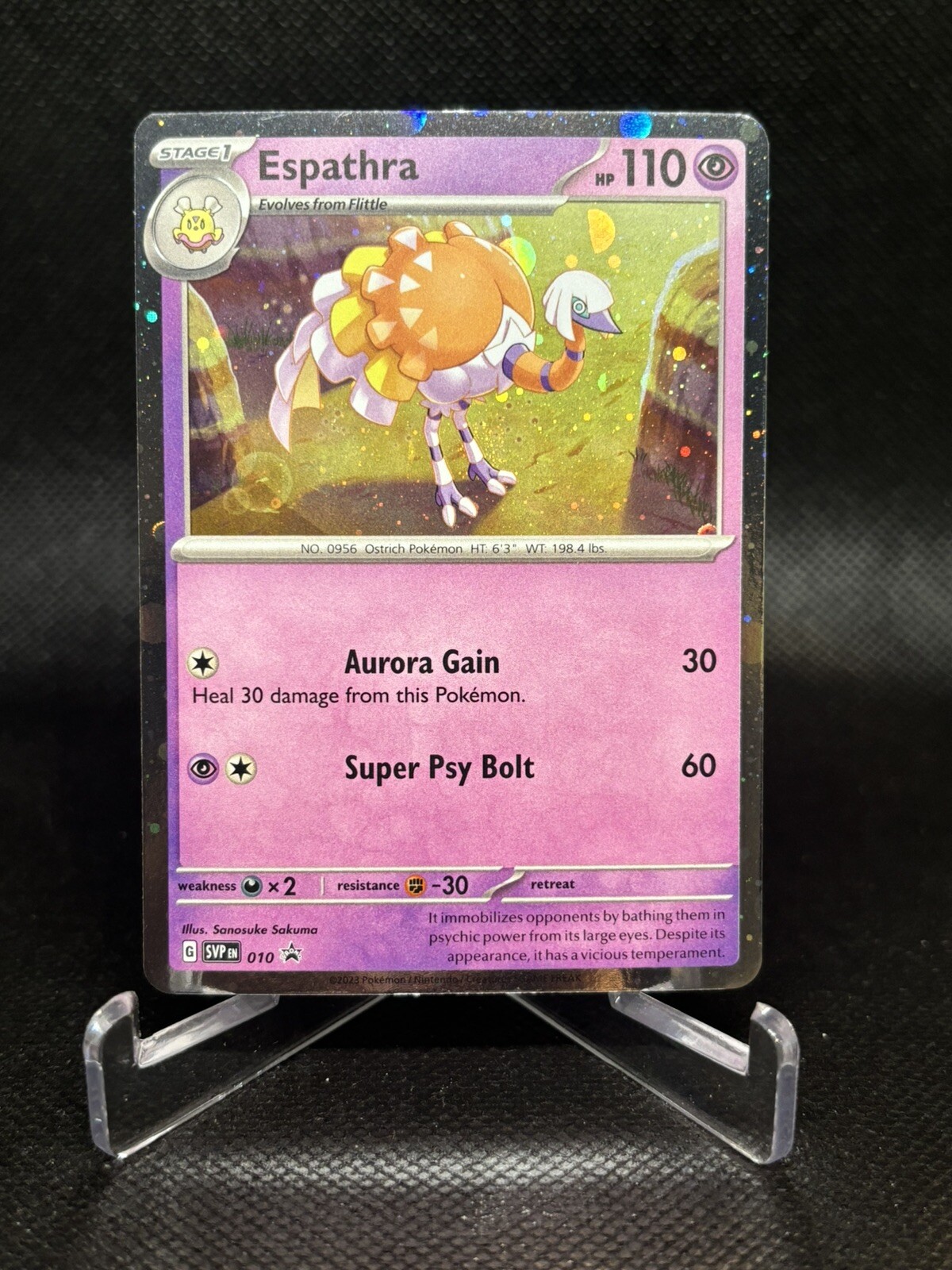 Espathra SVP010 Holographic Black Star Promo Pokemon TCG Near Mint