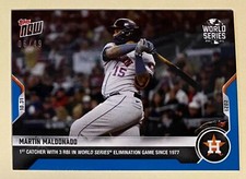 MARTIN MALDONADO 2021 TOPPS NOW BLUE PARALLEL 1032 #06/49 ASTROS WORLD SERIES