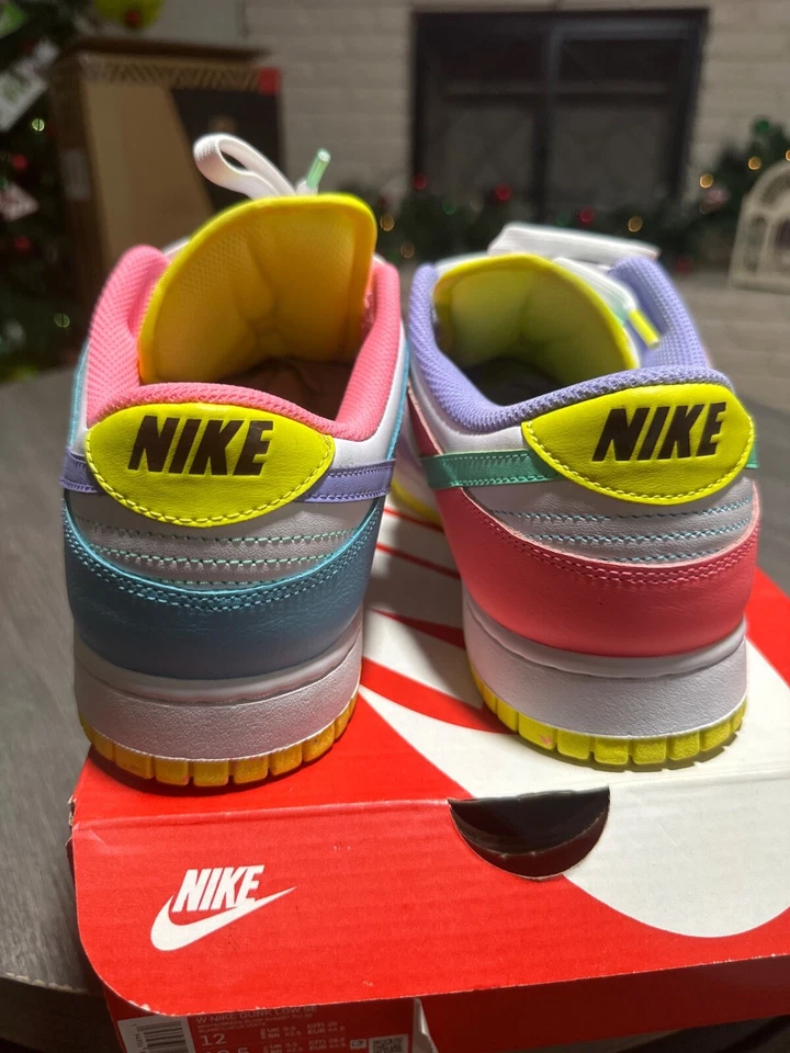 Talla 10.5 Nike Dunk SE Low Candy W blanco/verde brillo - pulso puesta del sol/blanco/luer Foto 4 de 4