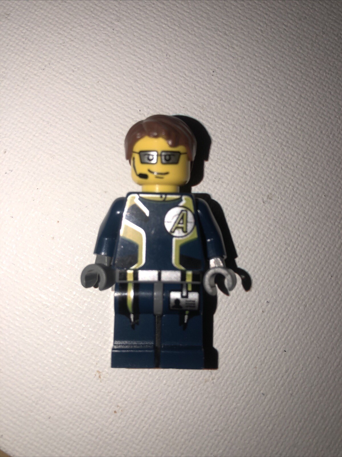 LEGO Agents Minifigure Agent Fuse with Dual Head 8635 8637  Nice Mint