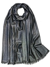 Shining Glitter Plain Scarf Wedding Occasion X'mas Premium Soft Hijab Shawl Wrap