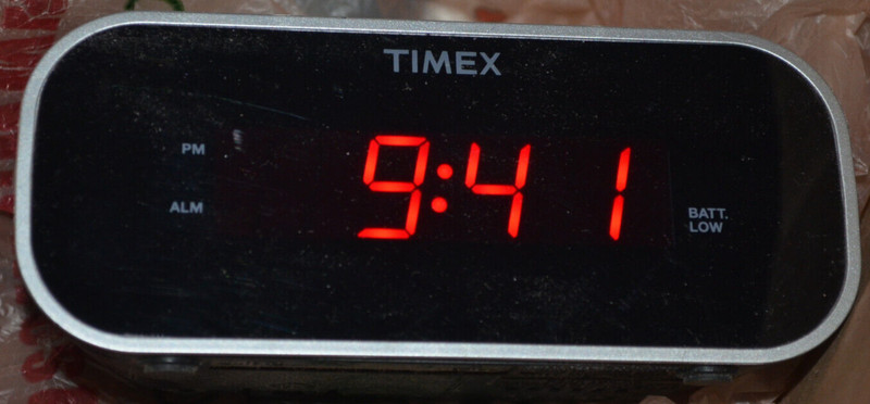 LARGE PRINT ALARM CLOCK Time