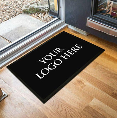 Your Logo Here Mat, Personalized Business Doormat, Personalize Rug With Logo