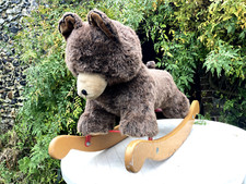Merrythought Rocking Plush Bear for Harrods Rare English Iconic Vintage Classic