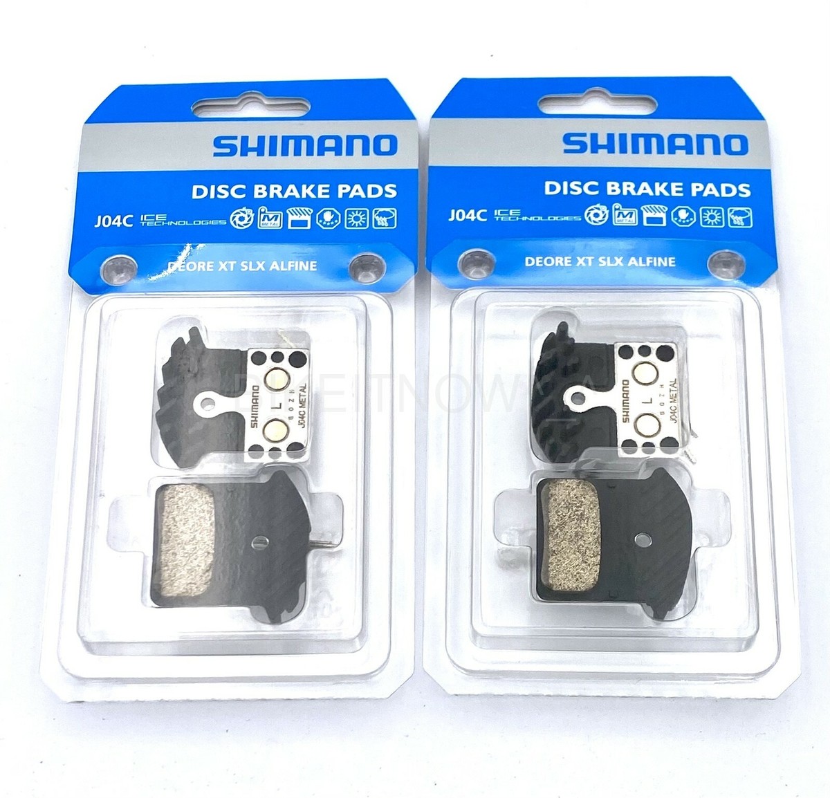 2x SHIMANO J04C ICE-Tec FIN Disc Brake Pad XTR XT M9020 M9000 
