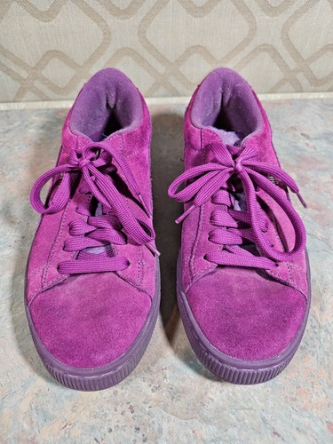 Puma Suede Classic Mono Purple Women’s Sneakers Size 6 - Picture 2 of 9