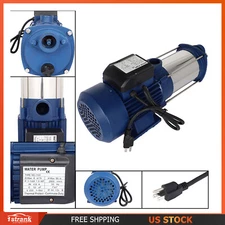 1.5HP 1100W 1" SHALLOW SELF PRIMING WELL GARDEN SPRINKLER JET WATER PUMP BOOSTER
