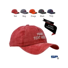 Custom Embroidered Soft Washed Baseball Cap Cotton Dad Hats for Men & Women