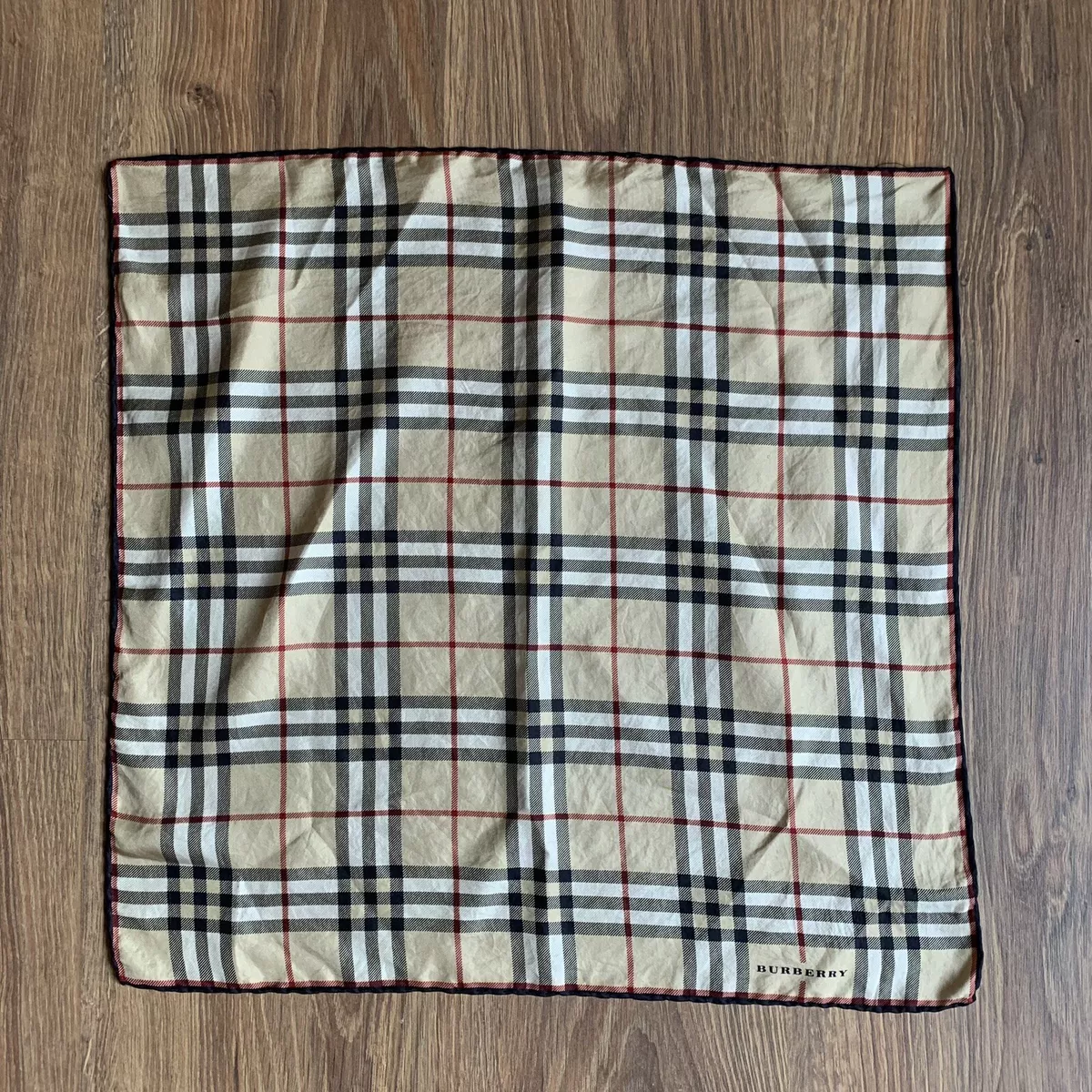 Burberry silk clearance scarf vintage