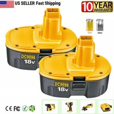 2Pack 18V XRP Battery for DEWALT DC9096-2 DW9095 DW9096 DC9098 DC9099 Cordless