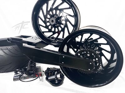 360 OSD FAT TIRE KIT SOLID BLACK MAYHEM WHEELS 12-25 KAWASAKI