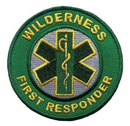 Wilderness First Responder (3 pouces) Hook + Loop Badge EMT CPR AED ...