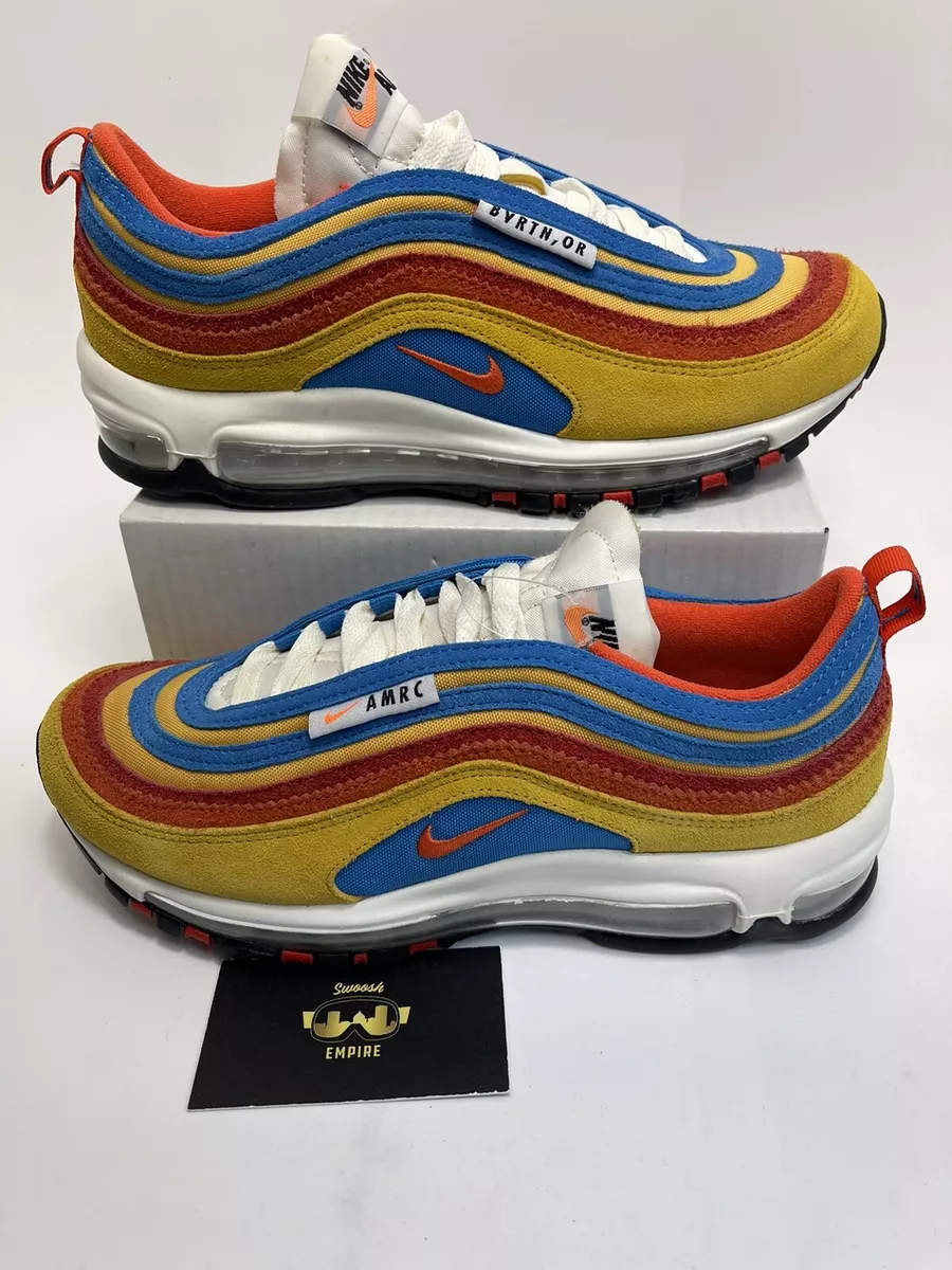 Nike Air Max 97 SE Running Club Pollen Orange 2021 Mens Size 9 | eBay