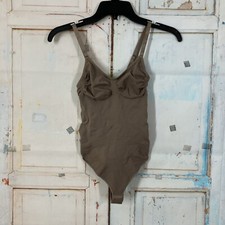 SHAPERX Tummy Control Body Shaper Seamless Thong, Umber, 5215, S/M