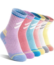 Kids Merino Wool Hiking Socks Toddler Thermal Winter Warm Thick Socks 4-7 Years