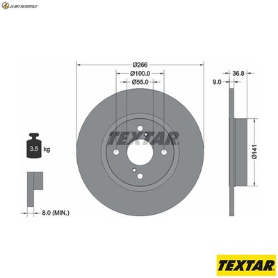 2x BREMSSCHEIBE 92169203 FÜR HOLDEN TOYOTA COROLLA/Van/LEVIN/Compact/Liftback