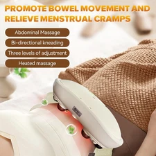 Dual Massage Abdominal Massager with Heat for Flatulence and Period Cramps HOT