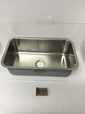 NEW IAPMO Stainless Steel Single Bowl Kitchen Sink 30 x 18 w/ Clips QUANTITY