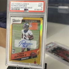2021 PANINI CLASSICS #195 PATRICK SURTAIN II P/E SIGNIFICANT SIG-GOLD 25/50
